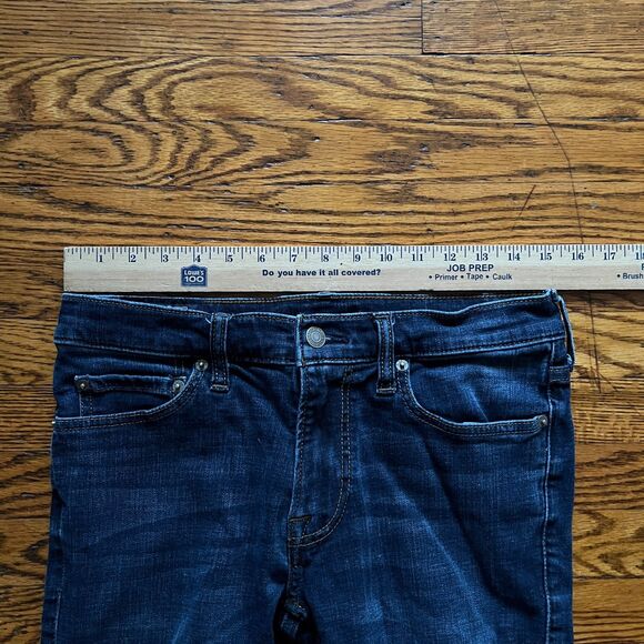 Abercrombie & Fitch Jeans Men Felix Super Slim Stretch 31x27 Dark Wash Cropped - Picture 3 of 7